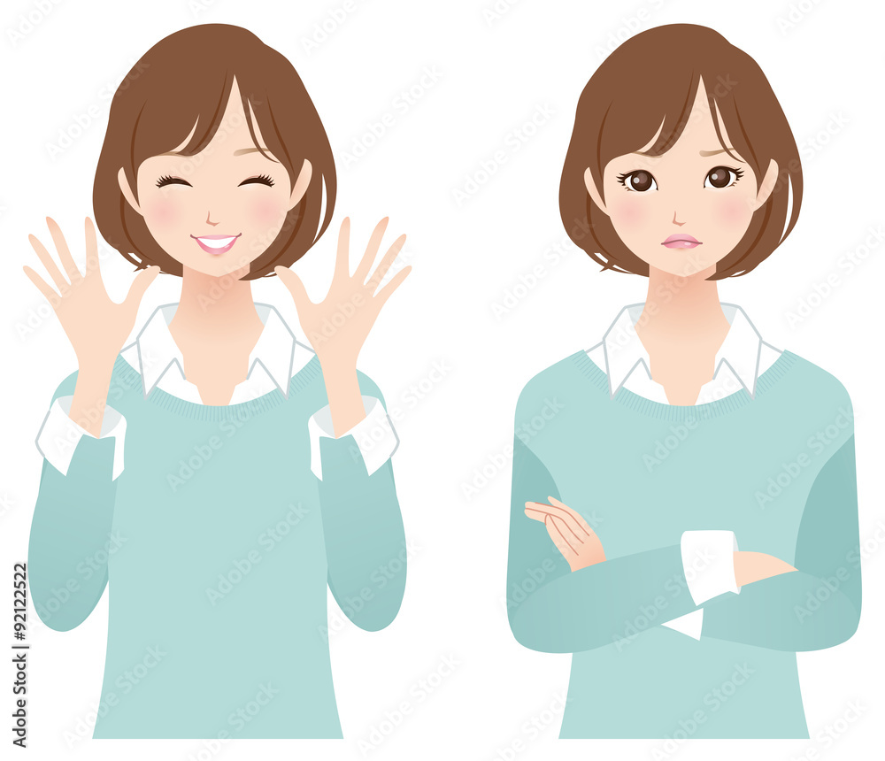 女性 表情 セット 女性 表情 セット