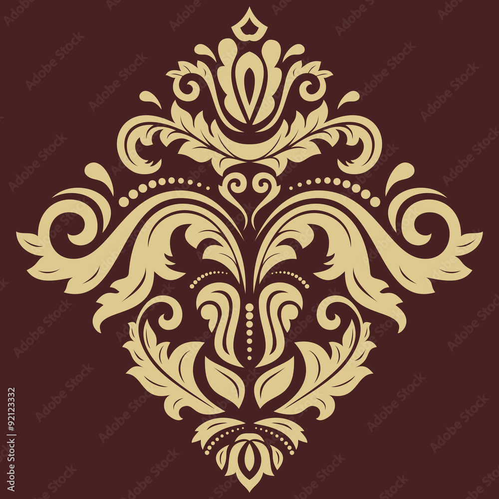 Damask Vector Oriental Pattern Damask Vector Oriental Pattern