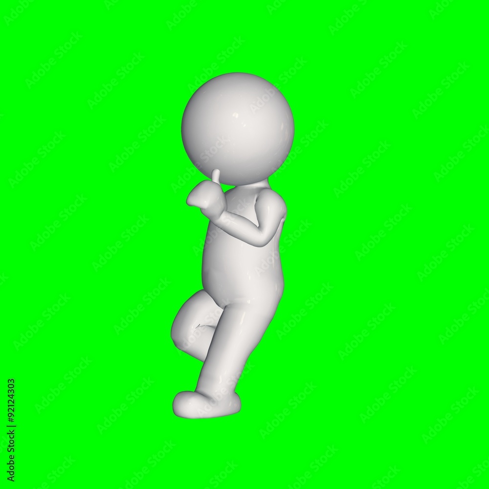 3D people - thinks 12 - green screen 3D people - thinks 12 - green screen