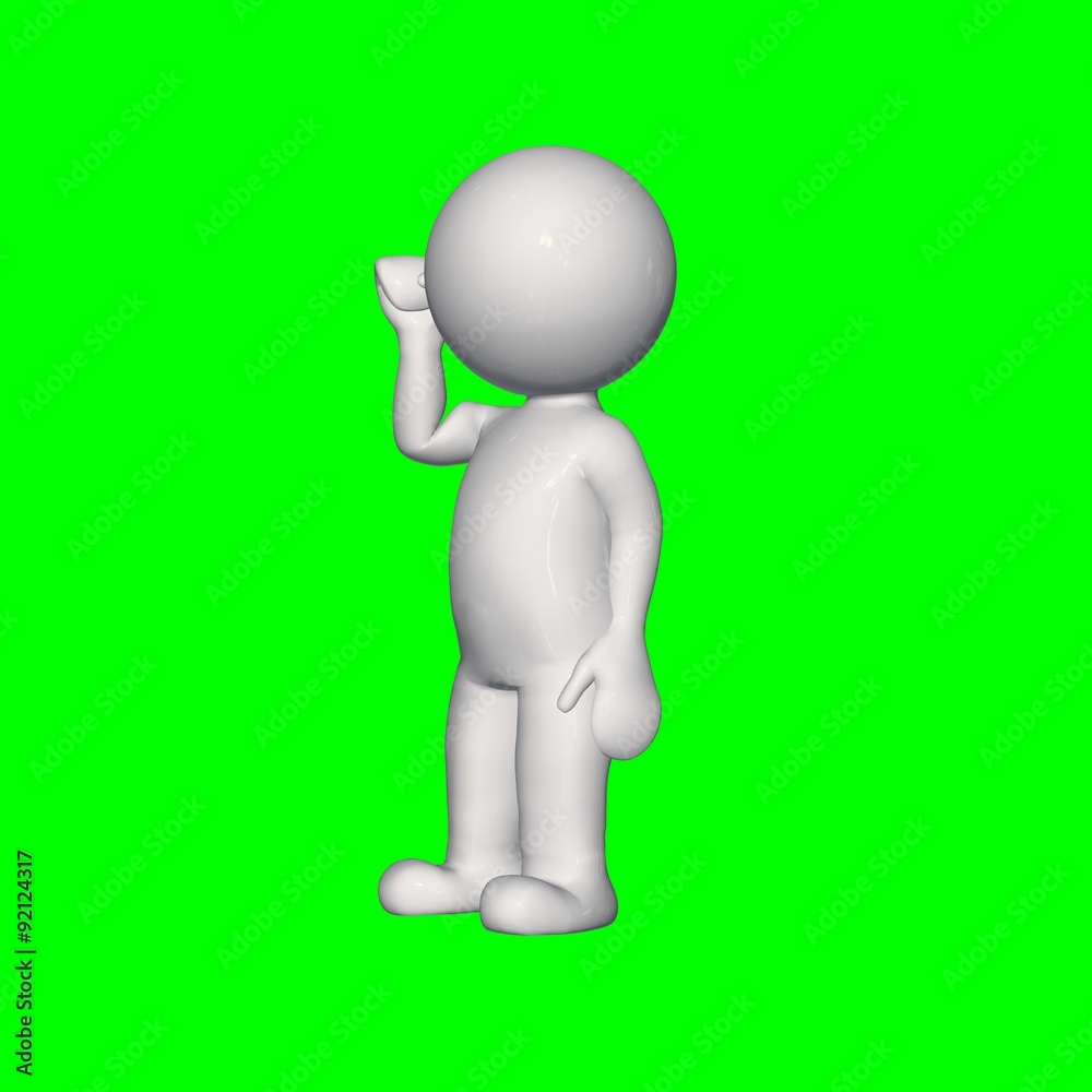 3D people - thinks 13 - green screen 3D people - thinks 13 - green screen