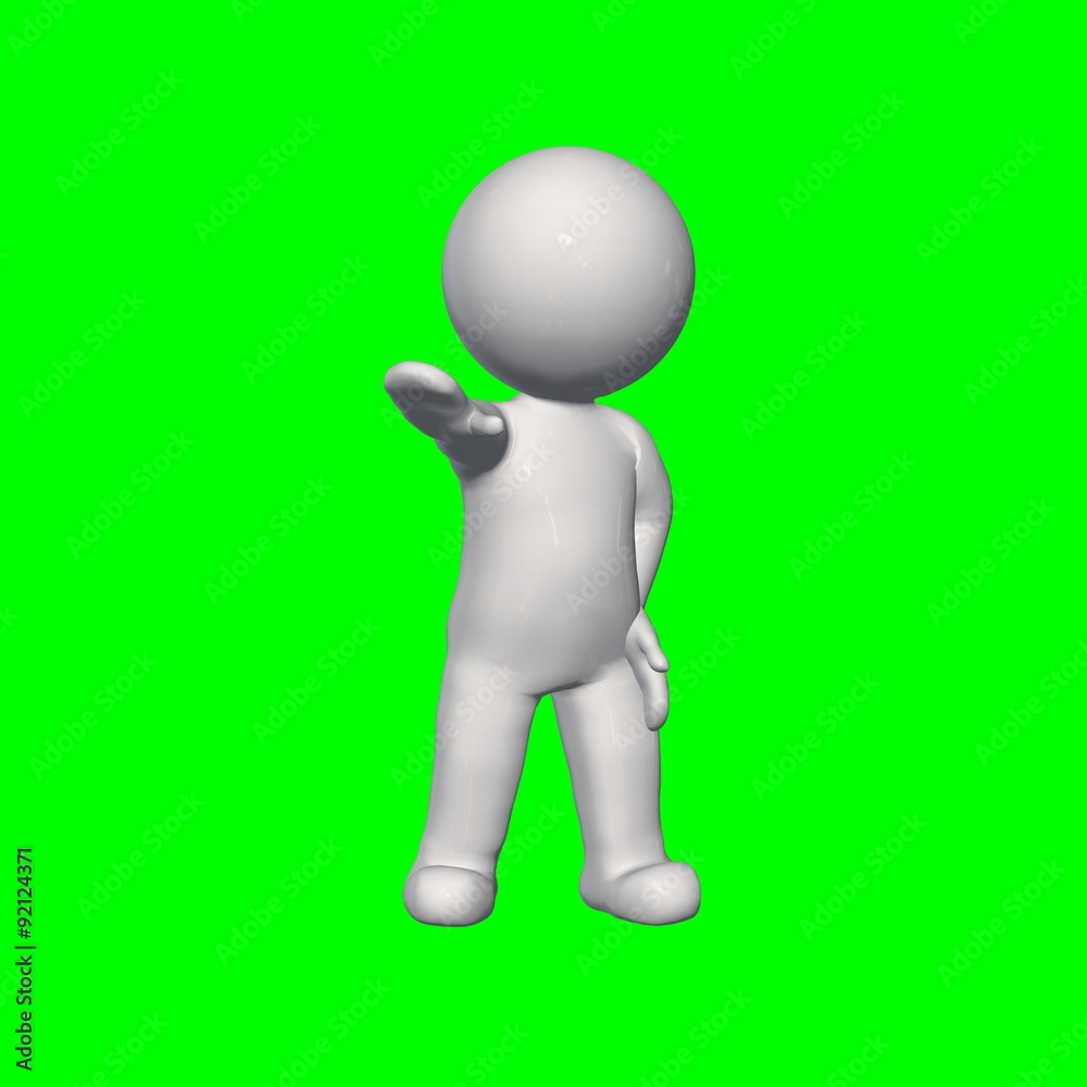 3D people - hold 2 - green screen 3D people - hold 2 - green screen