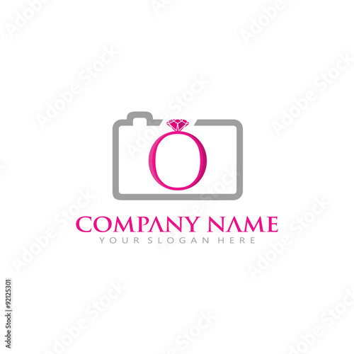 initial O wedding photography marry relationship elegant classic logo