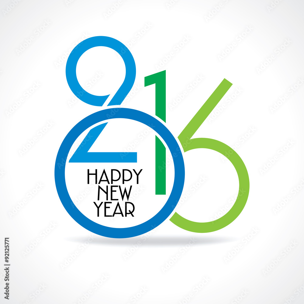 creative happy new year 2016 concept vector creative happy new year 2016 concept vector