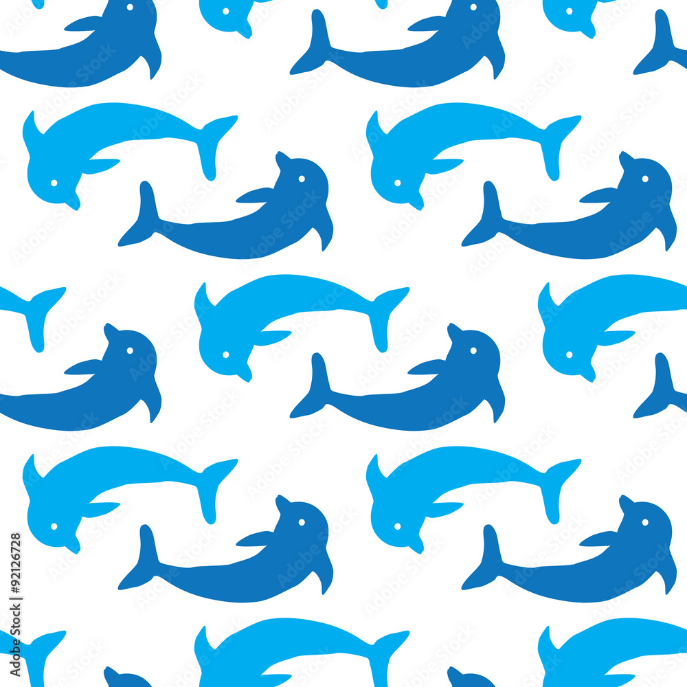Dolphin seamless pattern Dolphin seamless pattern