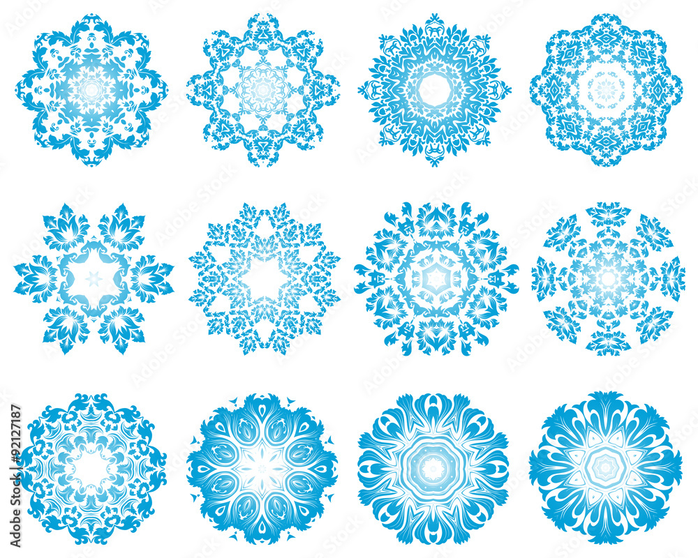 Twelve Circle Snowflakes Twelve Circle Snowflakes