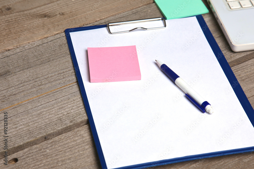 blank notebook on wooden table with pencils blank notebook on wooden table with pencils
