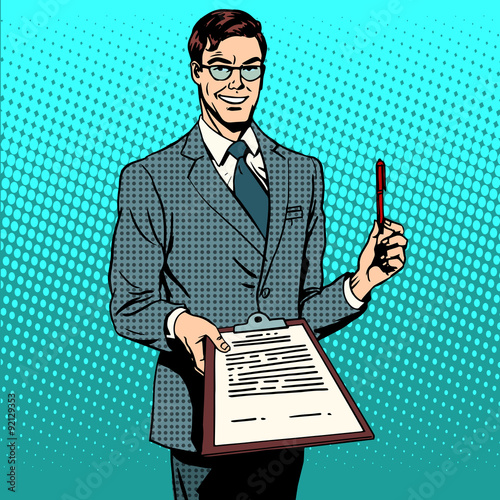 signing contract signature document