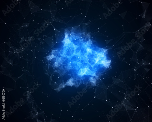 Abstract nebula in space