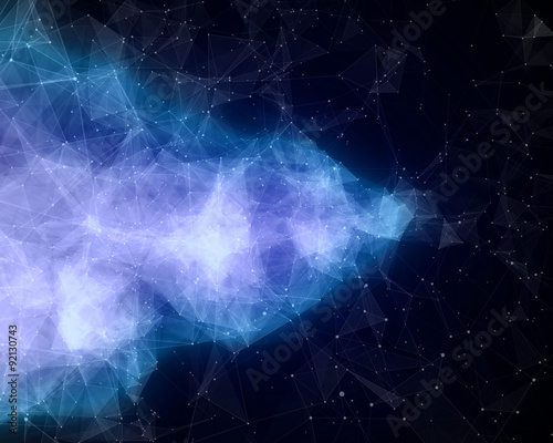 Abstract nebula in space