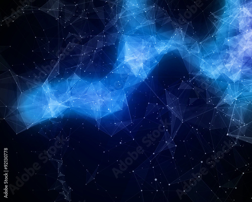 Abstract nebula in space