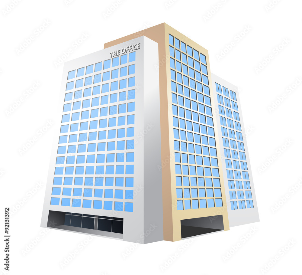 Office building,vector architecture on a white background Office building,vector architecture on a white background