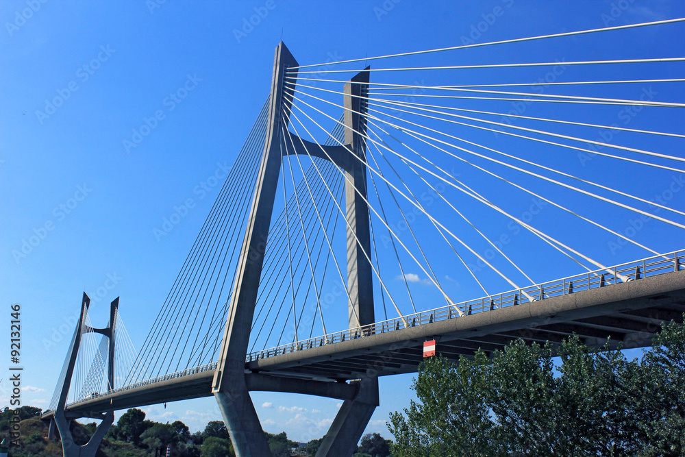 Naklejka premium Pont suspendu