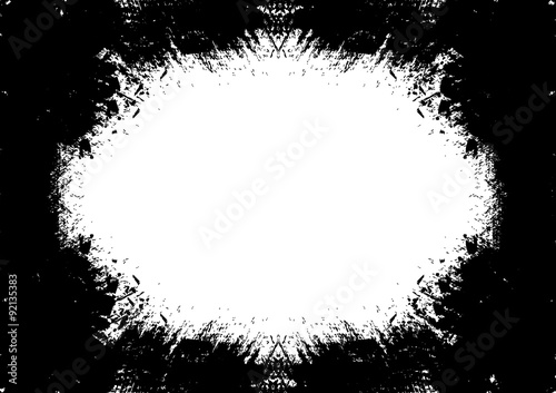 Grunge Black and White Distress Texture. Vector Illustration.