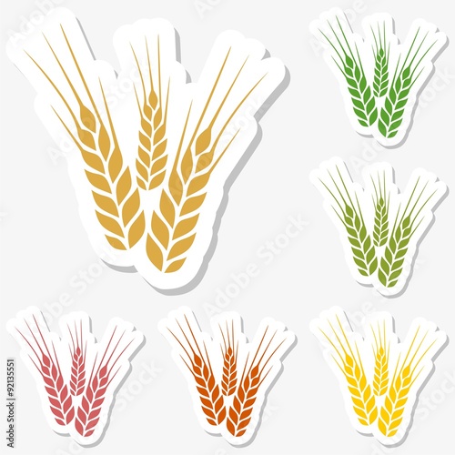 Wheat sticker set