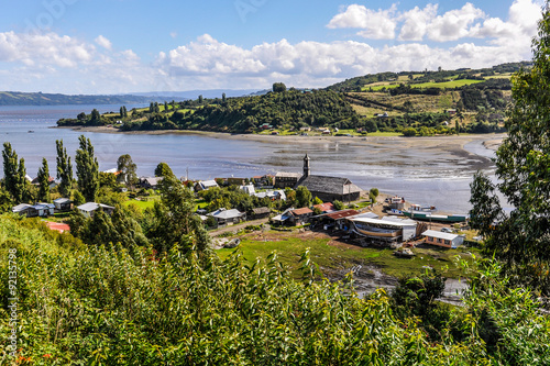 Small village, Chiloe Island, Chile photo