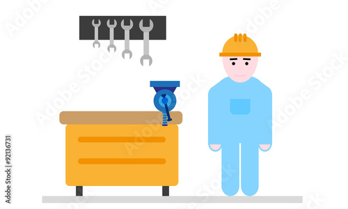 worker at workshop