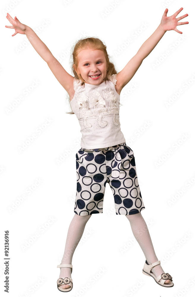 Little girl jumping Little girl jumping