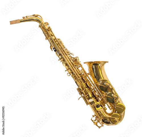 sch  nes goldenes saxophon