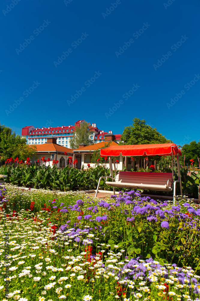 Park with flowers Park with flowers