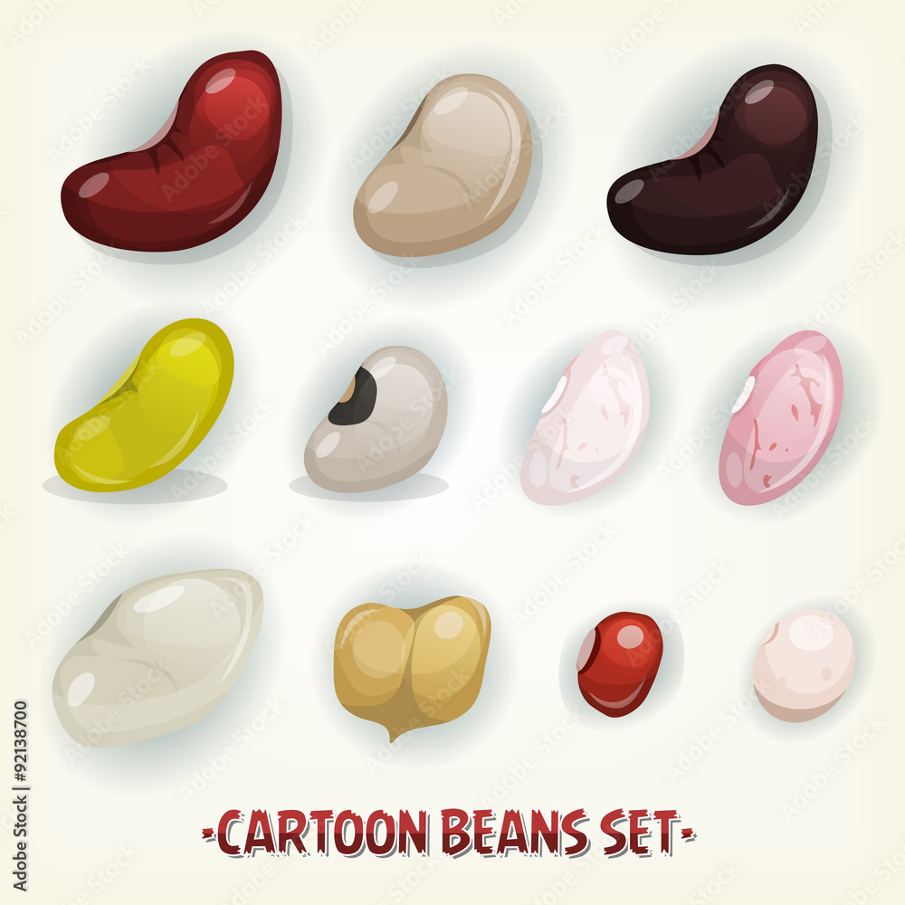 Beans, Chickpeas And Seeds Set