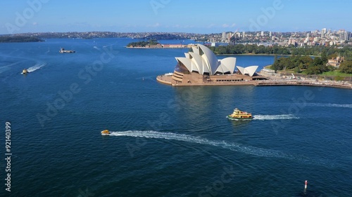 Aerial view of Sydney Harbour photo