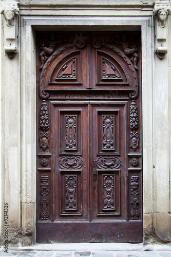ancient wooden door © marylooo