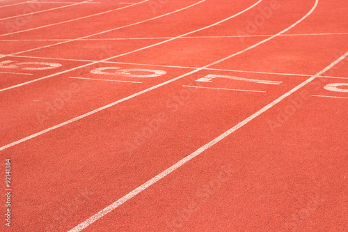 lane of the running track 