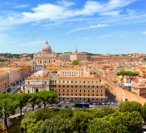 Vatican City. St. Peter's Basilica and Vatican museums.
