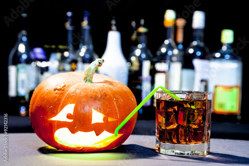 Jack O' Lantern on the Halloween party