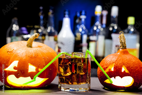 Jack O' Lantern on the Halloween party