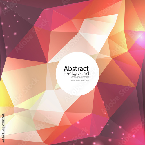 Abstract Polygon Background - Vector Illustration