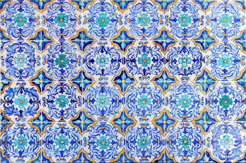 Decorative background, mosaic tiles