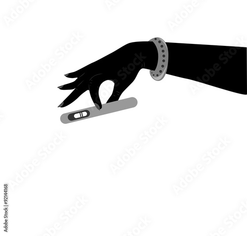 pregnancy test black