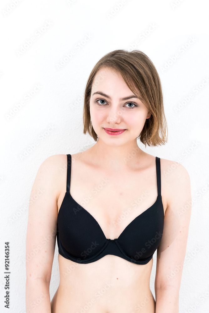young attractive caucasian woman in lingerie young attractive caucasian woman in lingerie