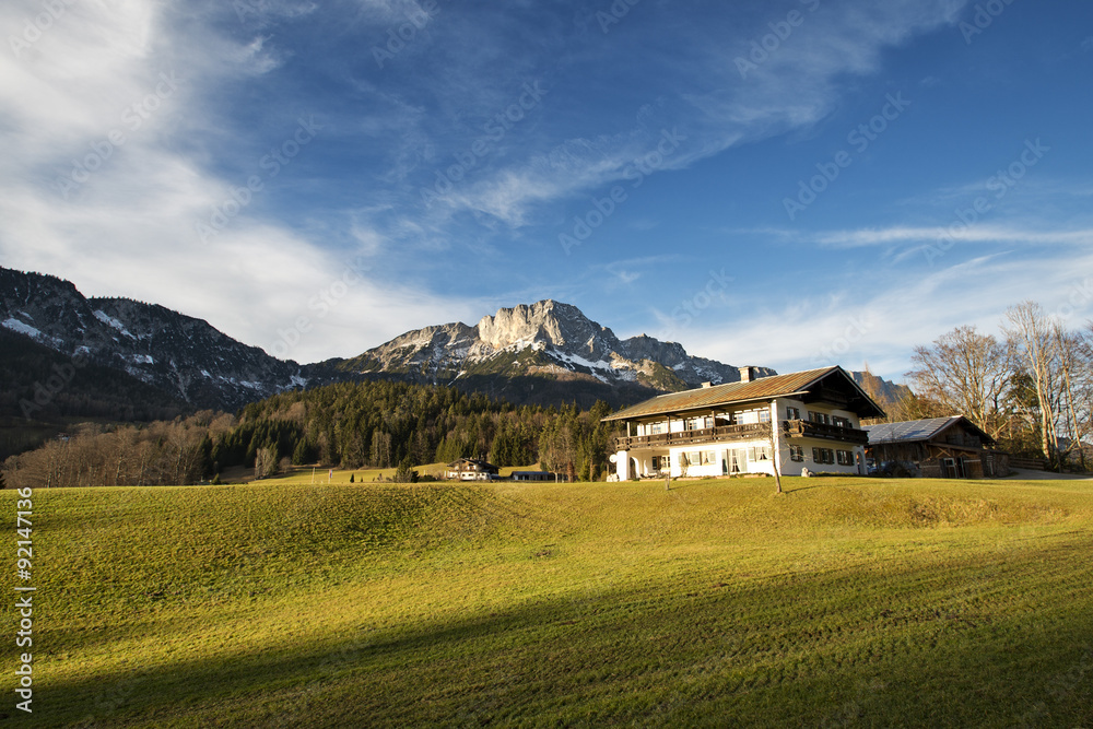 Obraz premium Beautiful mountain landscape in the Bavarian Alps