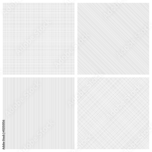 Set of monochrome hatch seamless patterns