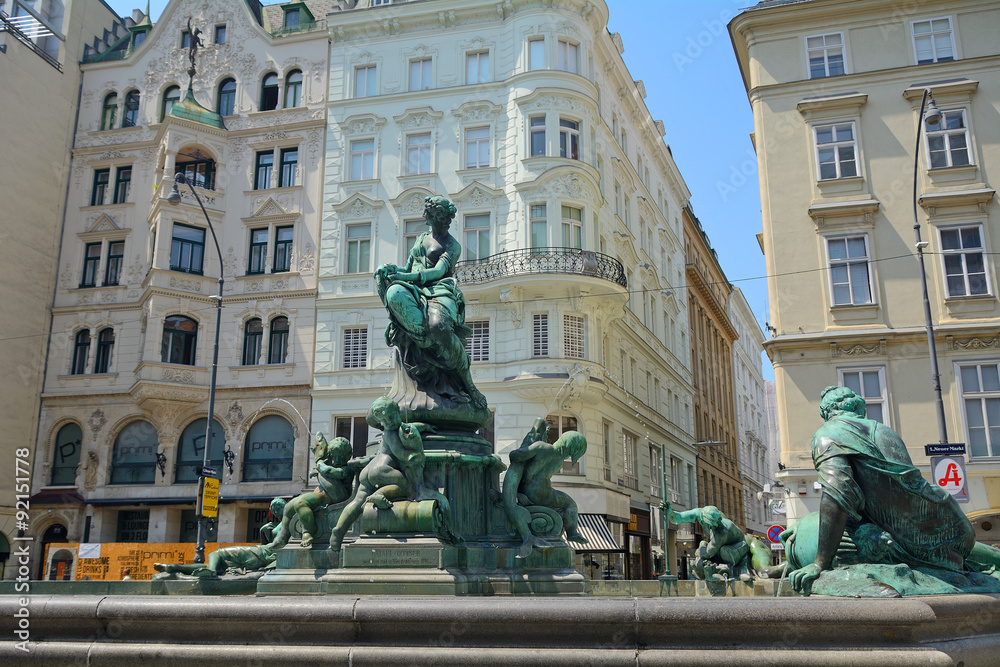 Donner Fountain, Vienna, Austria