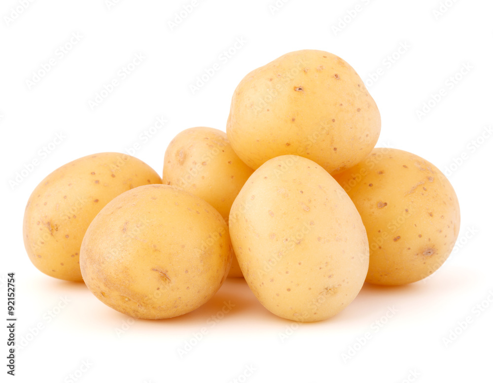 new potato tuber isolated on white background cutout new potato tuber isolated on white background cutout