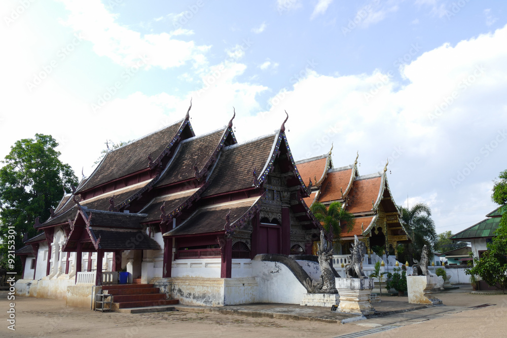 Fototapeta premium ancient historical buddhist temple church