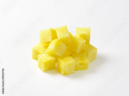 Diced pineapple