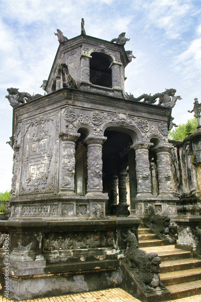 Emperors' tombs and gardens in Hue, Vietnam. 