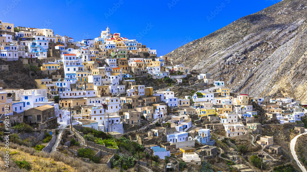 beautiful villages of Greece - imprssive Olimbos in Karpathos island