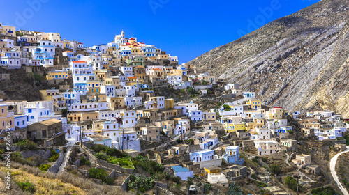 beautiful villages of Greece - imprssive Olimbos in Karpathos island © Freesurf