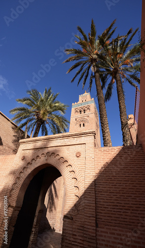  Morocco. Koutoubia mosque in Marrakech