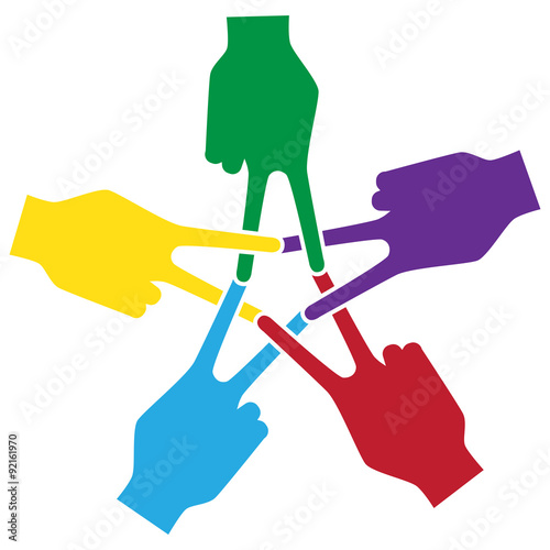 peace,Unity and support symbolic,Hand and finger Actions Mark Fo