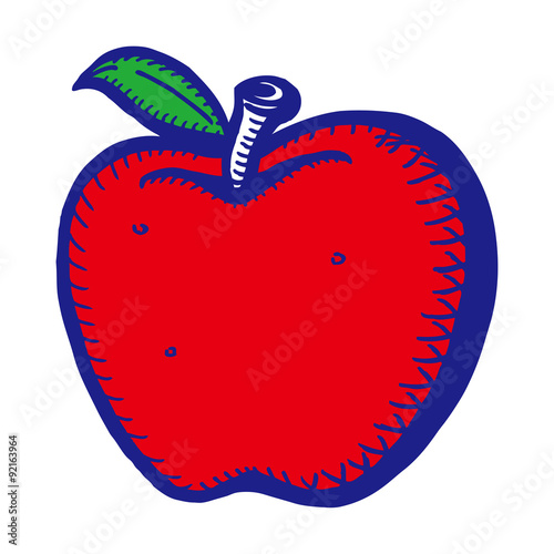 cartoon apple