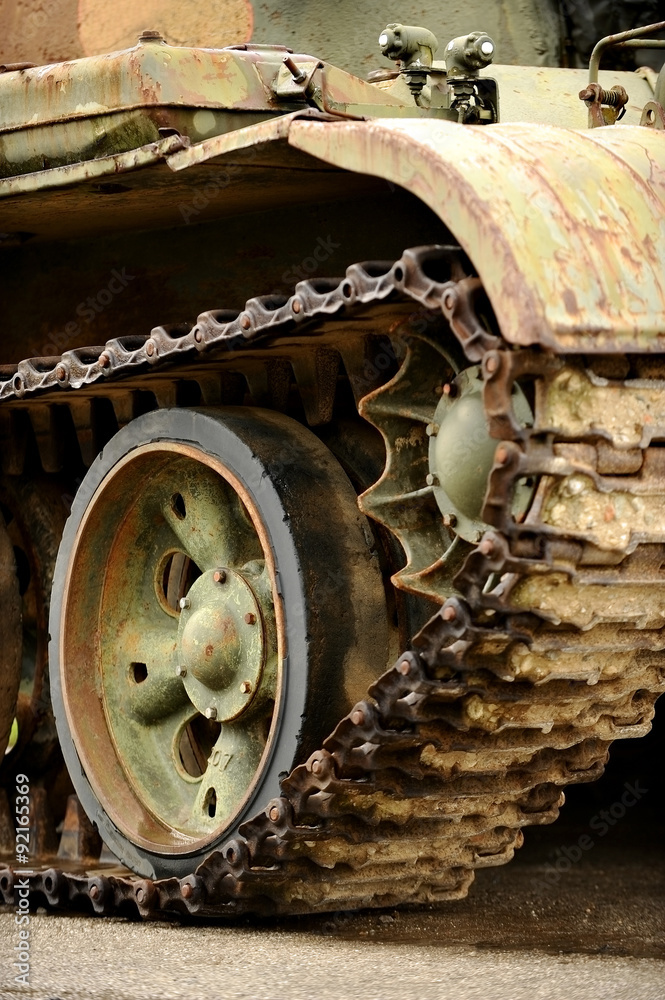 Obsolete tank tracks