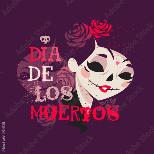 Day of the dead sugar skull