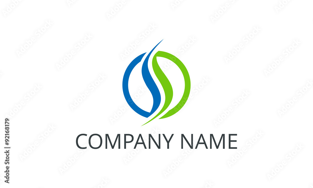 initial letter S with circle logo designconcept initial letter S with circle logo designconcept