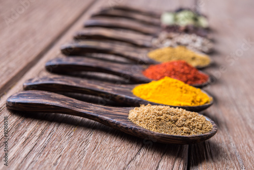 close up herb powder